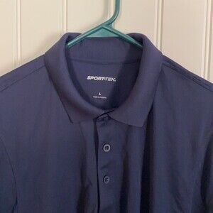 356)  NWOT Men's Navy Sport-tek  Dri Wick Polo Sz. L